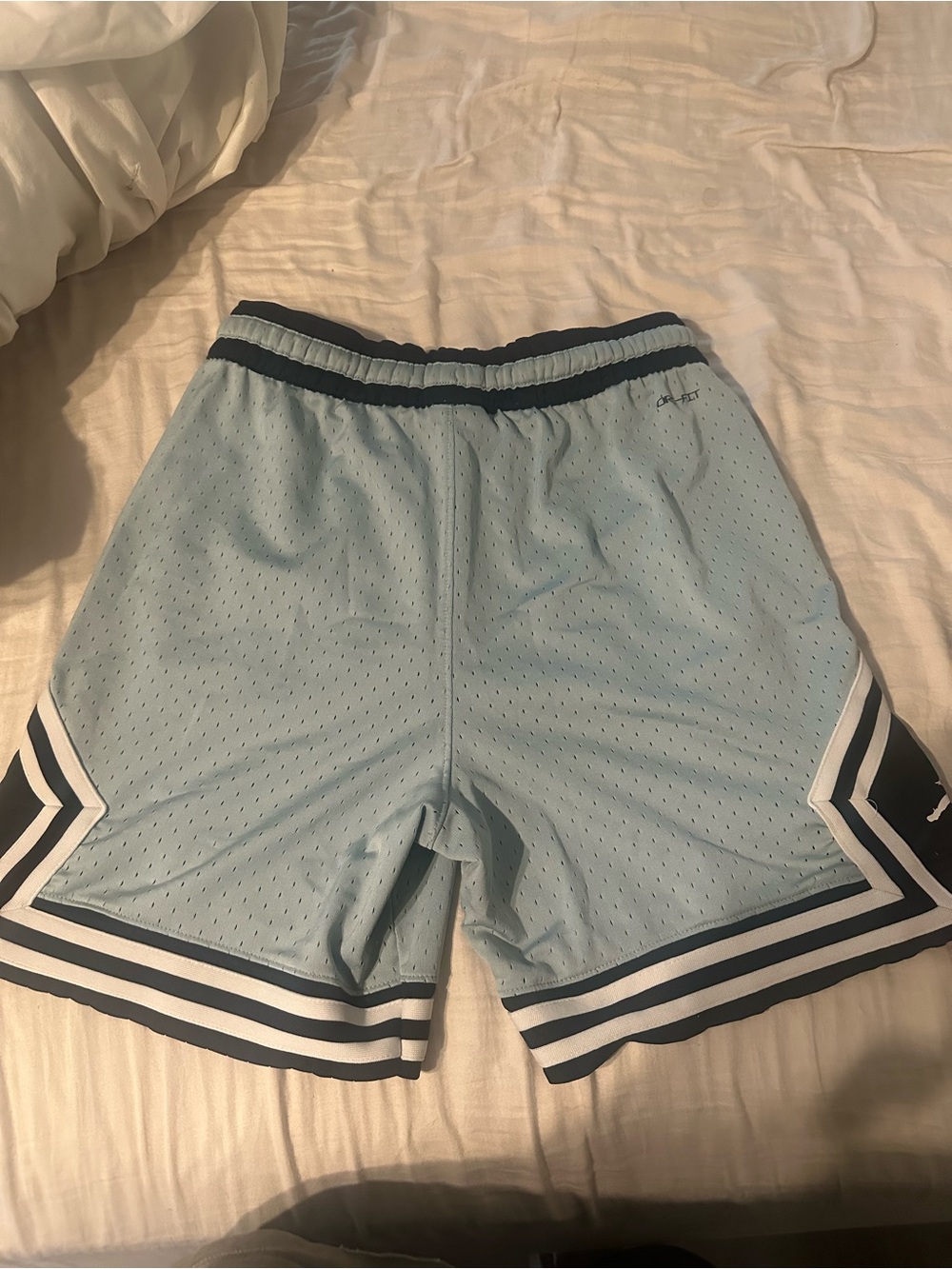 Jordan Light Blue Athletic Mesh Shorts dri fit